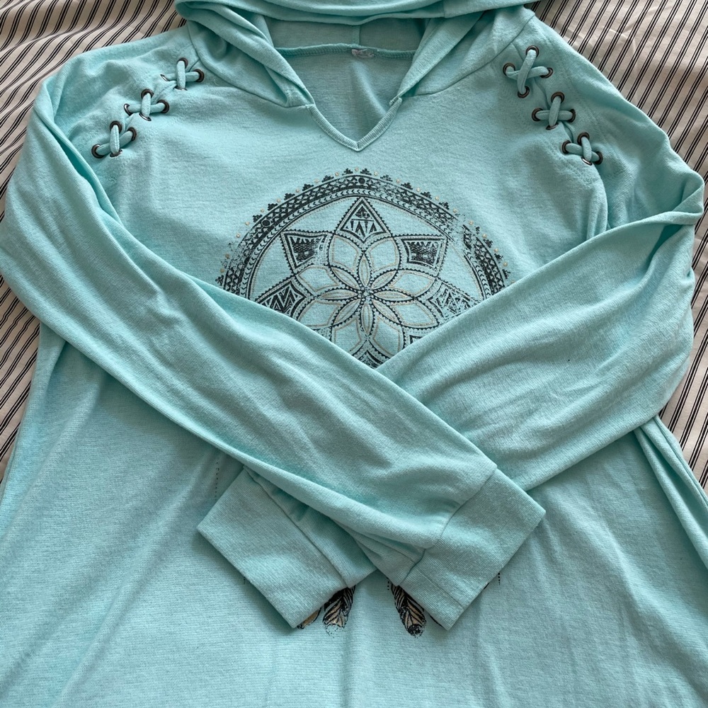 Long Sleeve Lightweight Hoodie Top